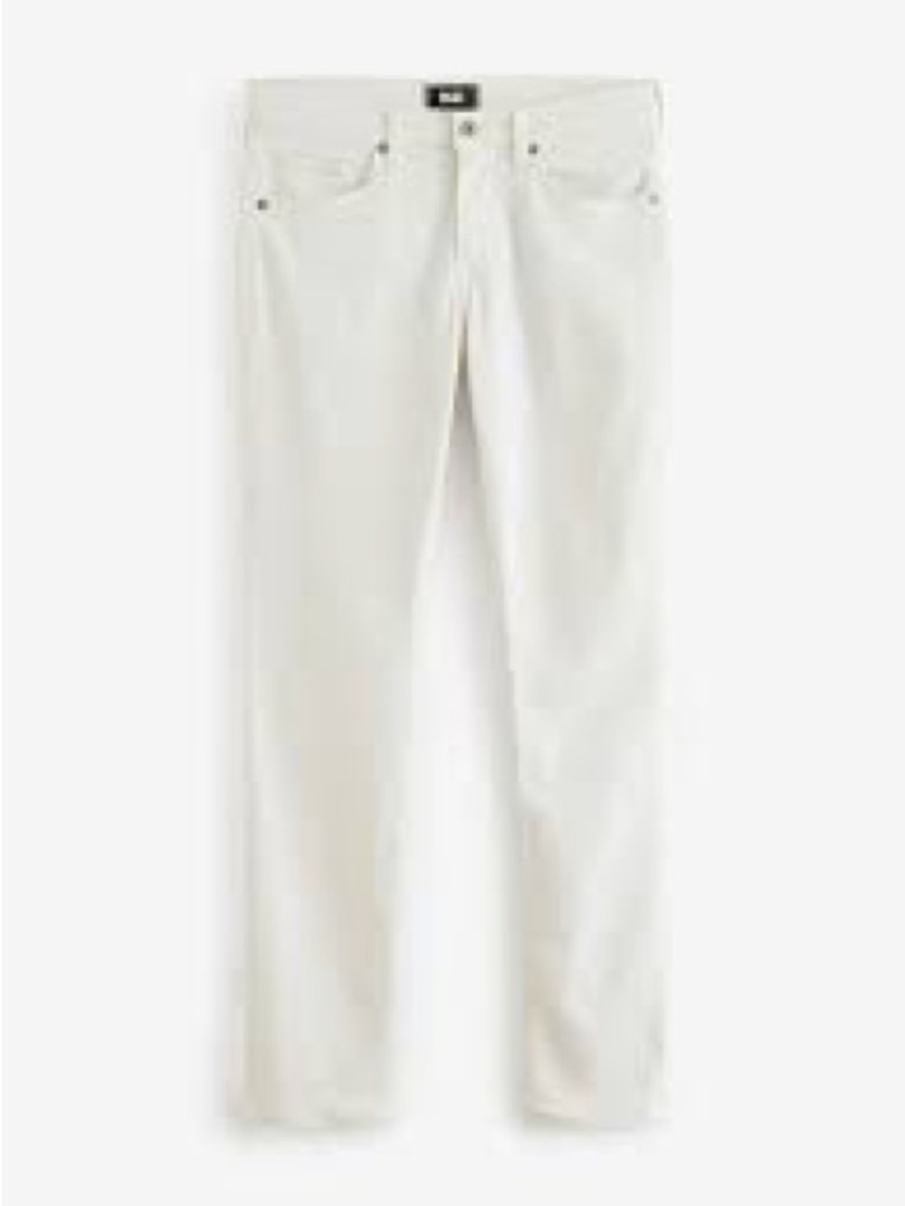 Paige Lennox Women’s White Straight-Leg Jeans